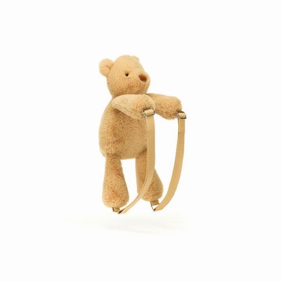 Jellycat Smudge Bear Backpack Bag New Zealand | YGPJK7938